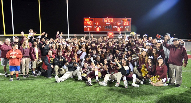 Southwestern bowl victory team photo
