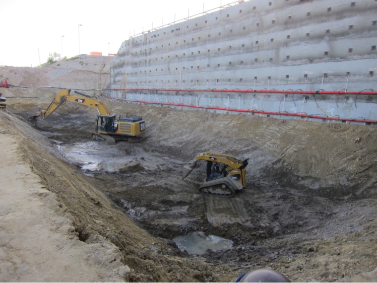 AQUA: Workers dig toward a hidden reservoir of ground water not discovered until stadium renovation