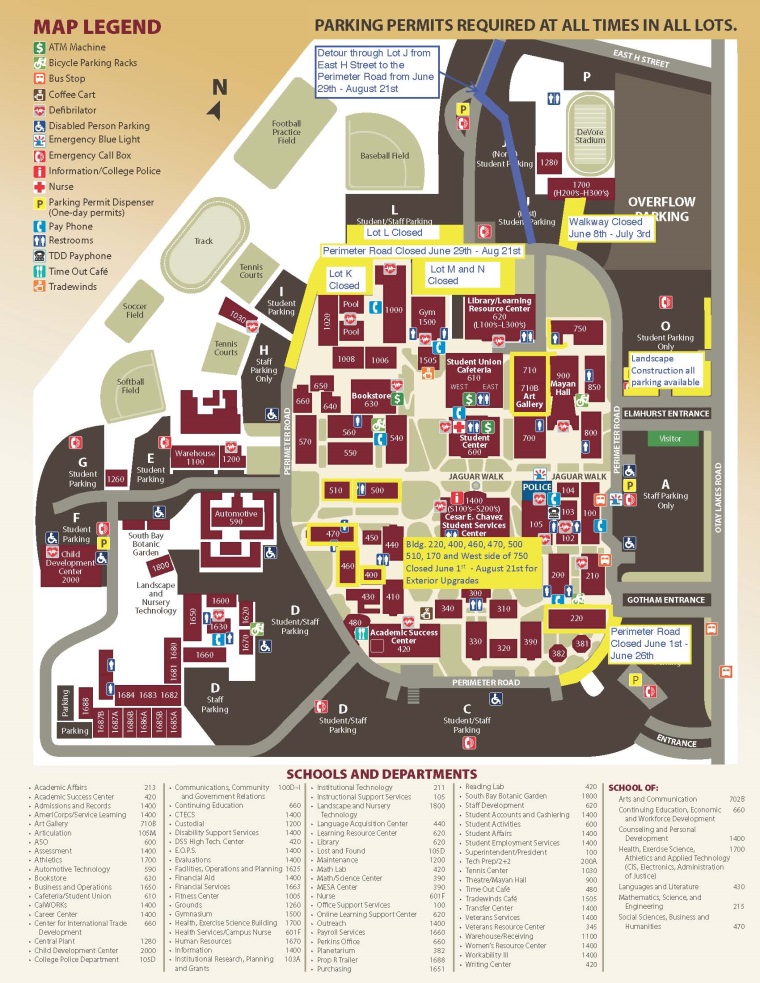 SWC summer road construction map