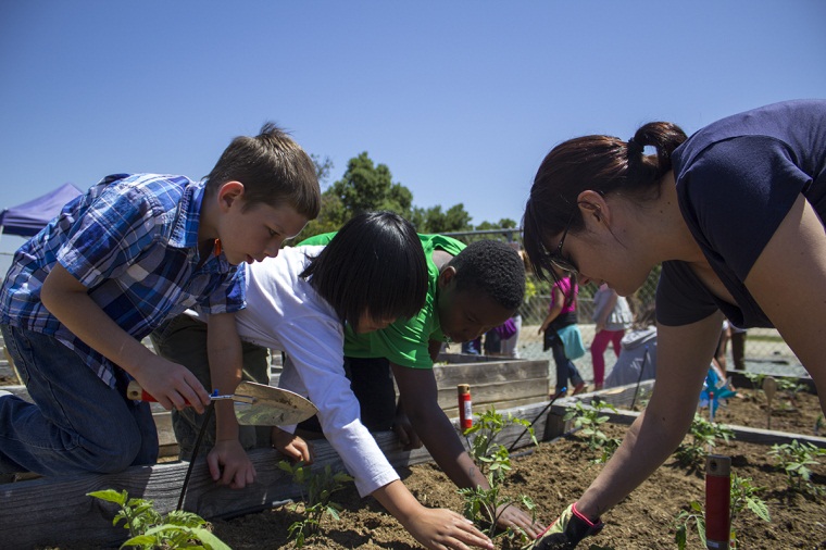 LNT student helps student plant