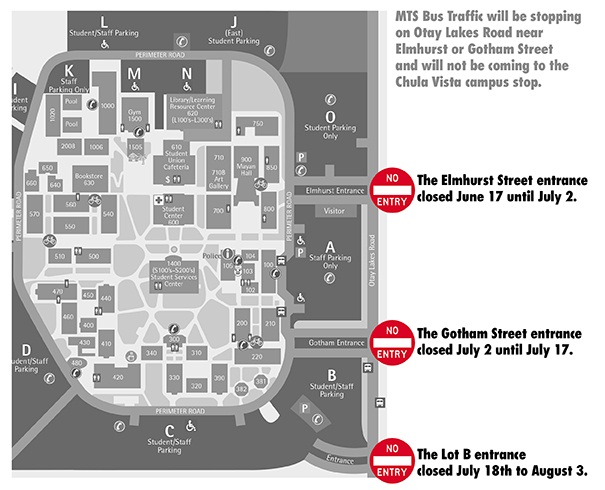 graphic of street closures