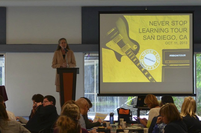 Dr. Nish open remarks at the Blackboard Learning CaliBUG Conference