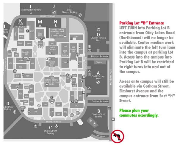 Paring Lot B Entrance