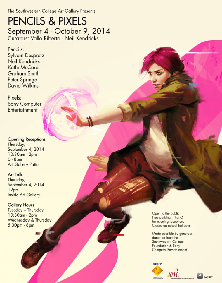 Pencils & Pixels Art Exhibit Merges Video Game Art and Old-School Drawings