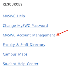MySWC Account Management