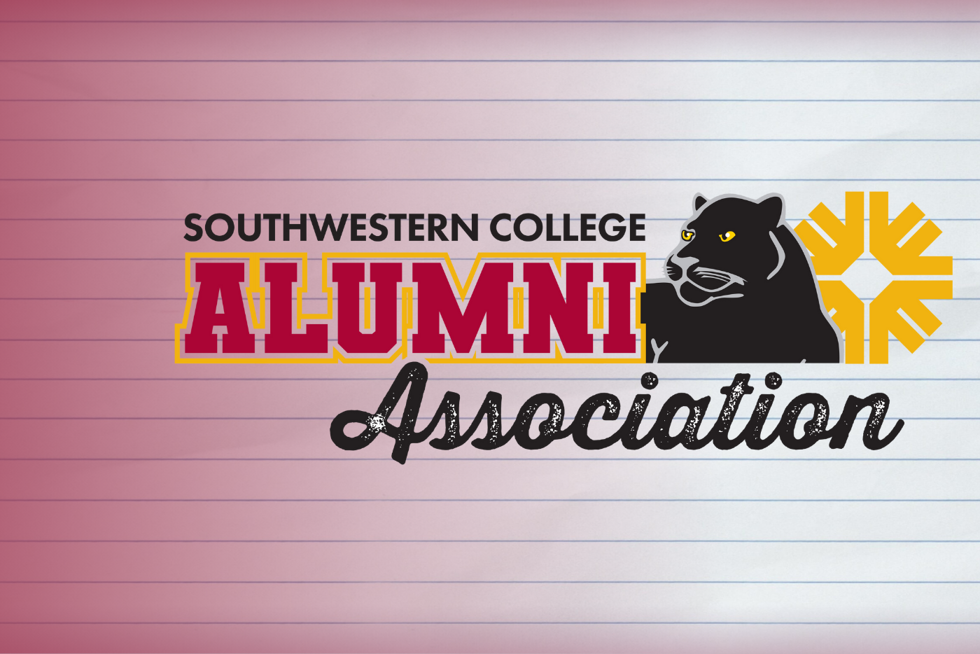 SWC Alumni Association graphic in burgundy.