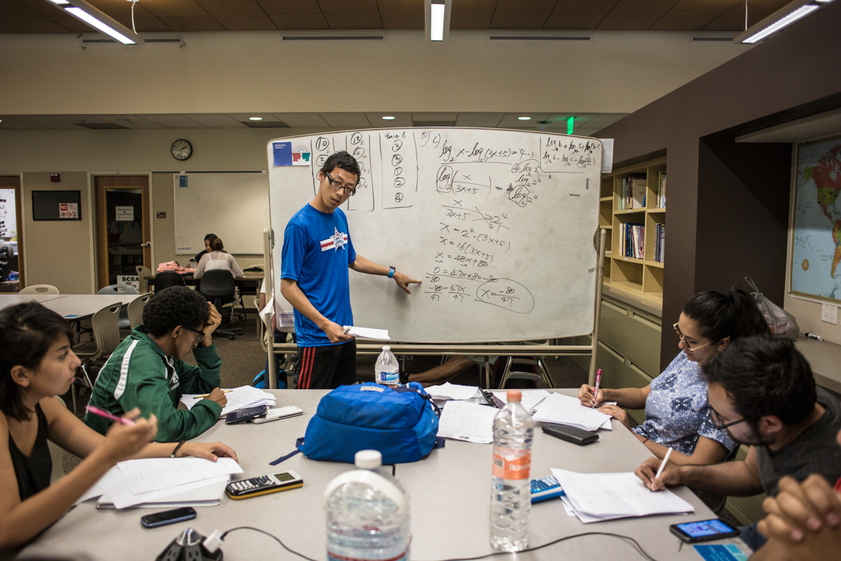 Photo of student studying 