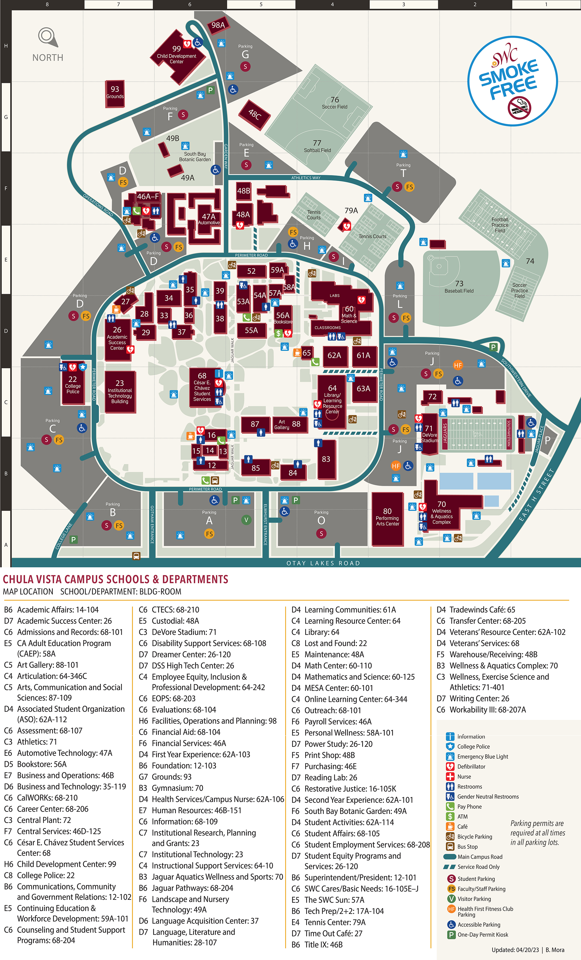 Campus Map for Chula Vista
