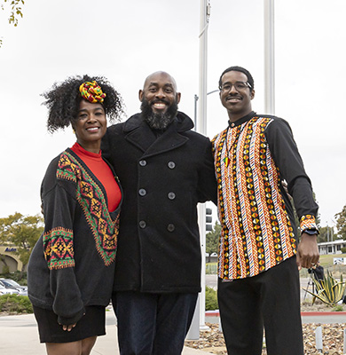 SWC Black Alliance EAG members SWC Black Alliance EAG members, Kamryn Rayson, Atlee Contreras Urquhart, and Victor Brown (left to right).