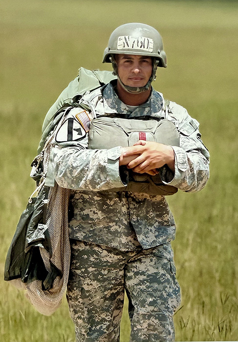 SWC Veteran student, Luis Gonzalez while serving in the military.