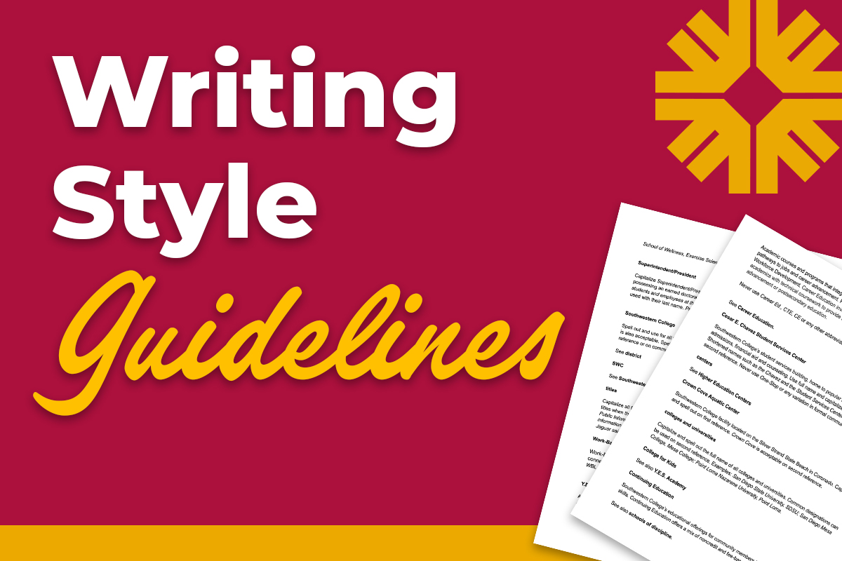 Writing Style Guidelines Image