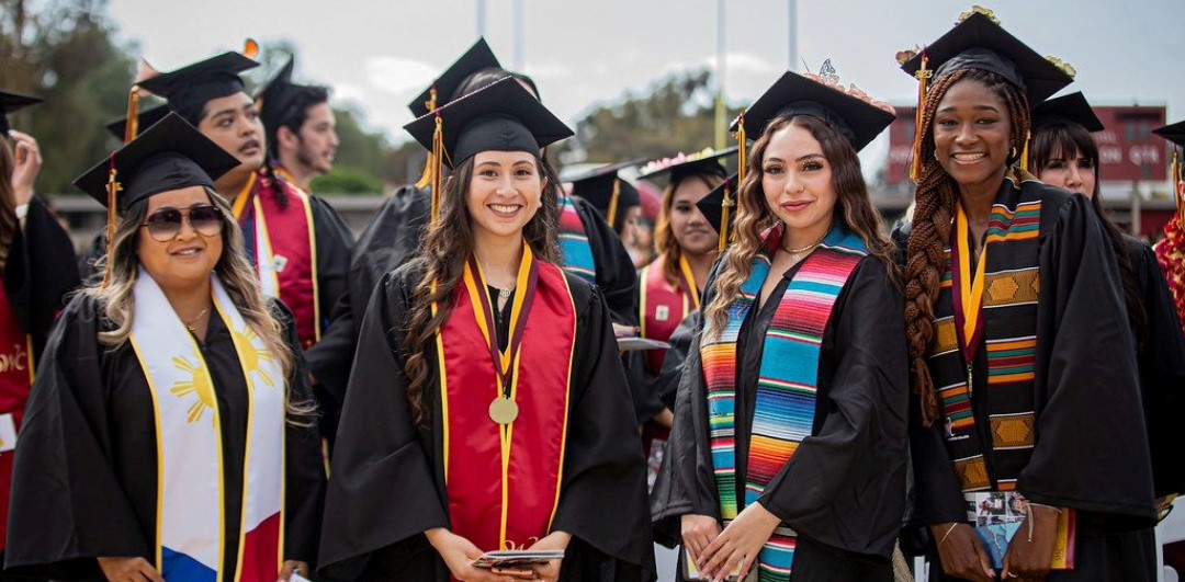 Photo of students at commencement