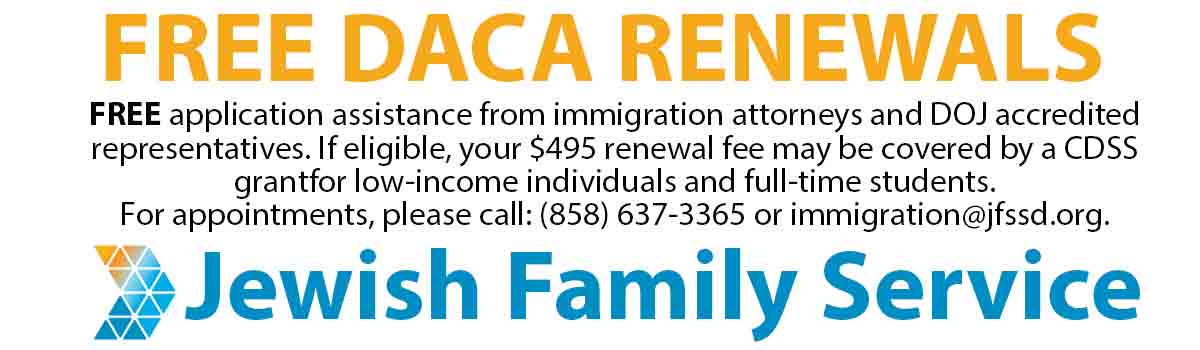 Free Daca Renewals- Jewish Family Services
