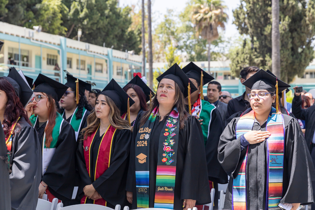 Picture of students at the SWC Binational Graduation in Tijuana
