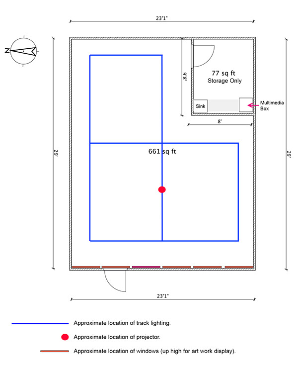 Student Art Gallery Floorplan