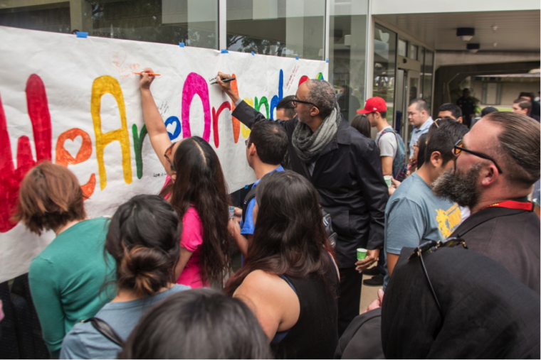 campus vigil in honor of the Orlando shooting victims
