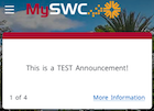 MySWC Portal Announcement