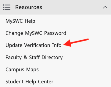 Update Verification Info