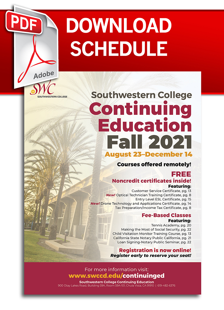 Fall 2021 Schedule PDF Icon