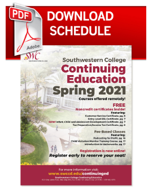 Class Schedule (PDF) Download Class Schedule Icon