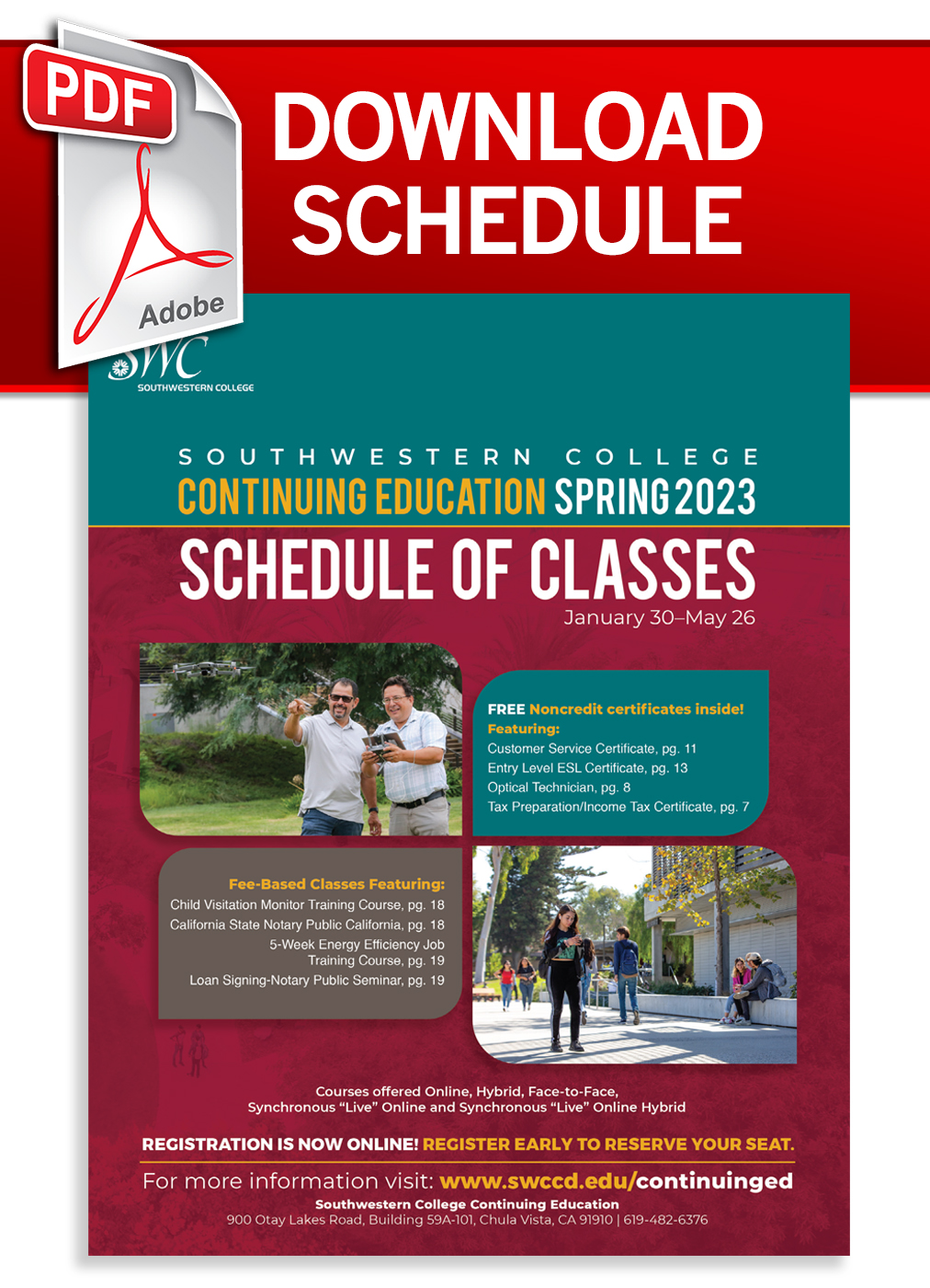 Continuing Education Spring 2023 Schedule