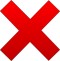 Red X No