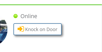 Knock on Door button to initiate chat