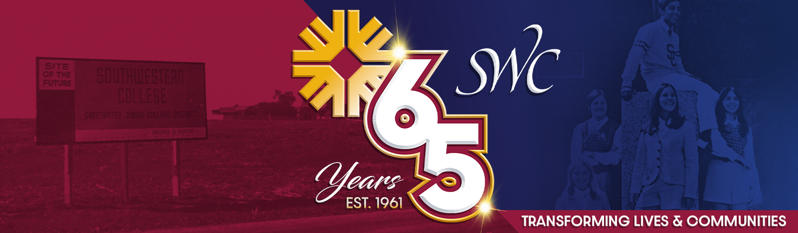 65th Anniversary Logo Banner.