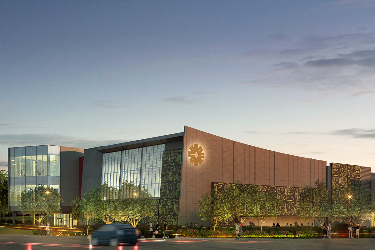 wellness and aquatics complex rendering