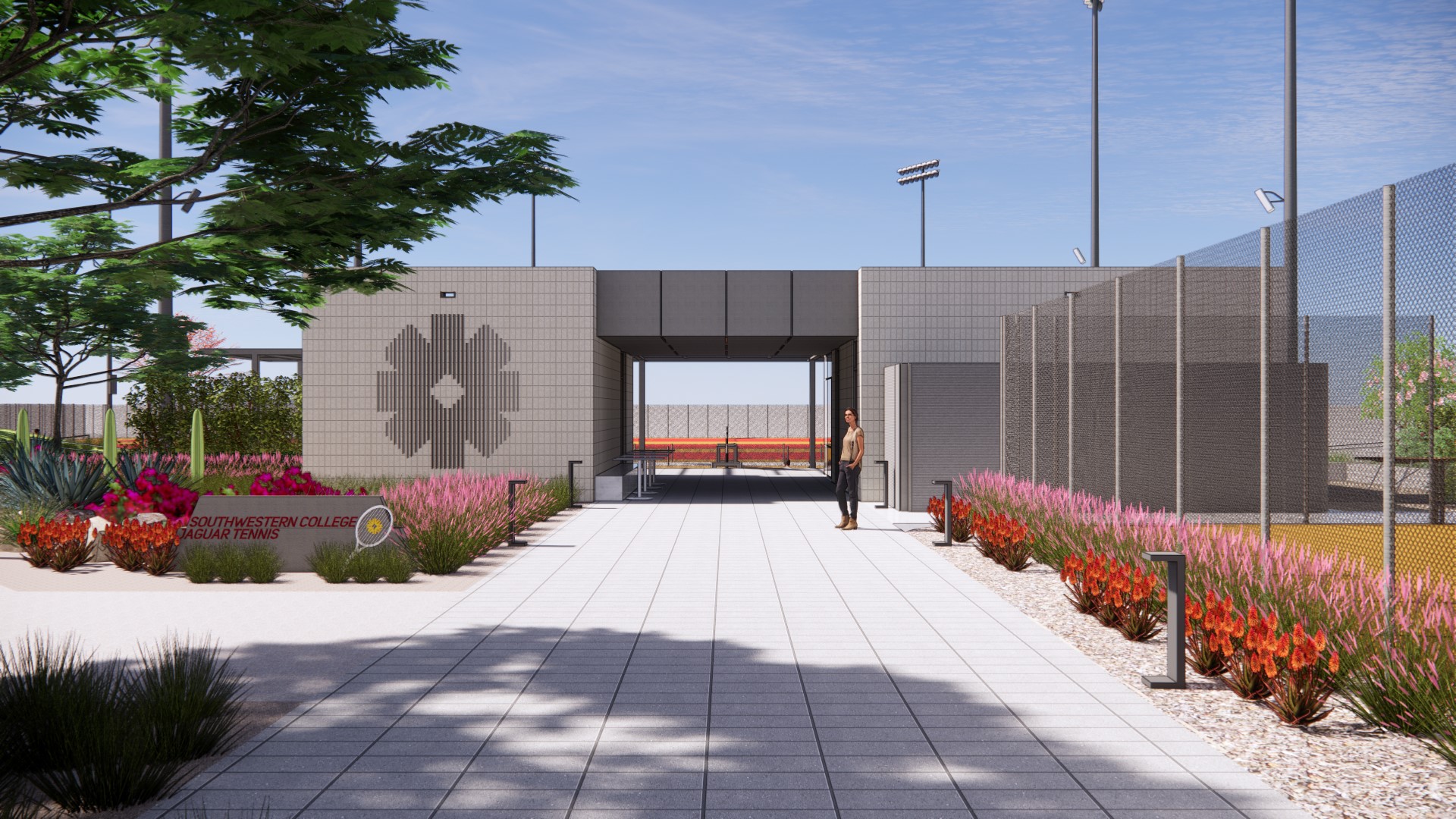 tennis center entry