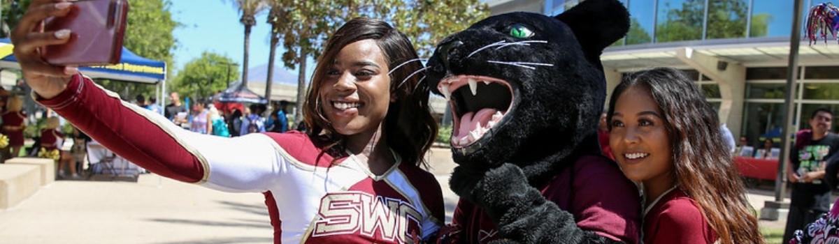 Johnny Jaguar and SWC Cheerleaders Johnny Jaguar and SWC Cheerleaders