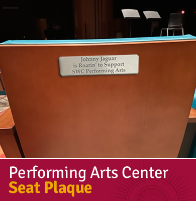 Performing Arts Seat Plaques