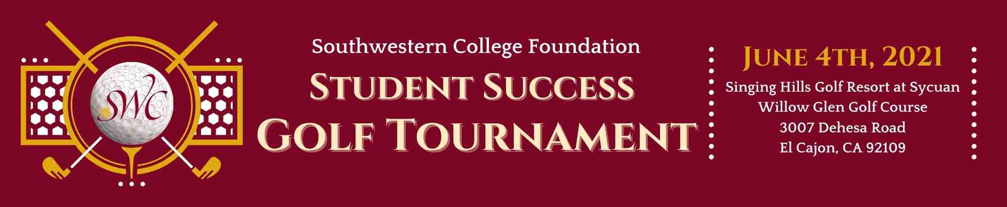 Golf Tournament details banner Golf Tournament details banner